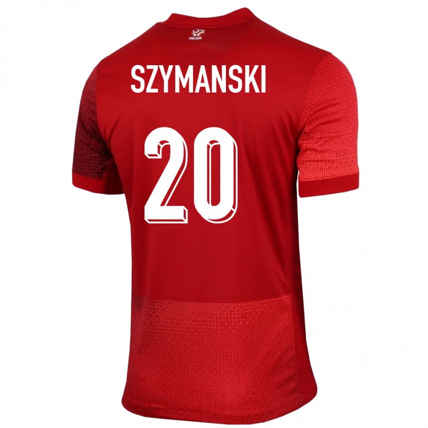 Vaikiškas Lenkija Sebastian Szymanski #20 Raudona Išvykos Marškinėliai 24-26 T-Shirt