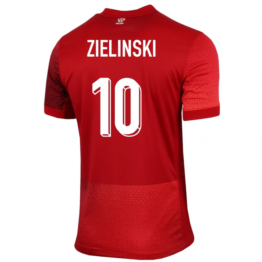 Vaikiškas Lenkija Piotr Zielinski #10 Raudona Išvykos Marškinėliai 24-26 T-Shirt