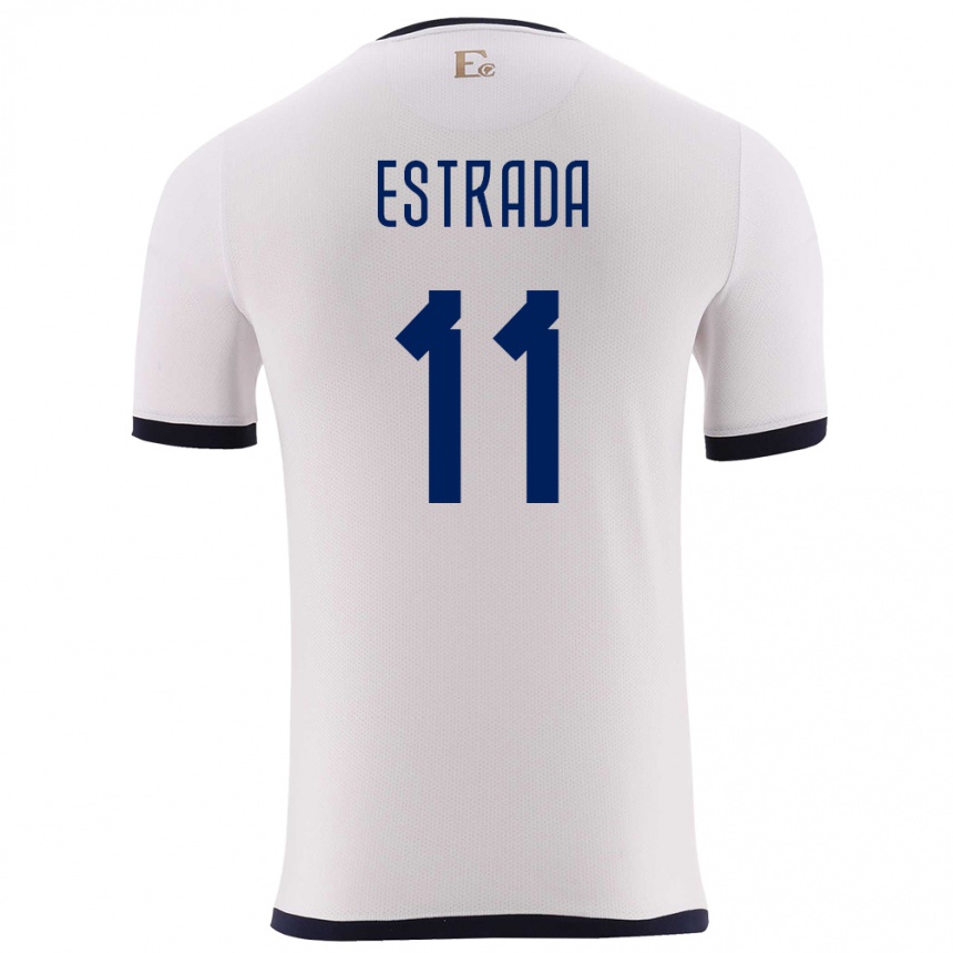 Vaikiškas Ekvadoras Michael Estrada #11 Baltas Išvykos Marškinėliai 24-26 T-Shirt