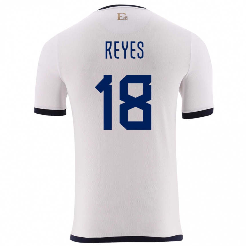 Vaikiškas Ekvadoras Ashley Reyes #18 Baltas Išvykos Marškinėliai 24-26 T-Shirt