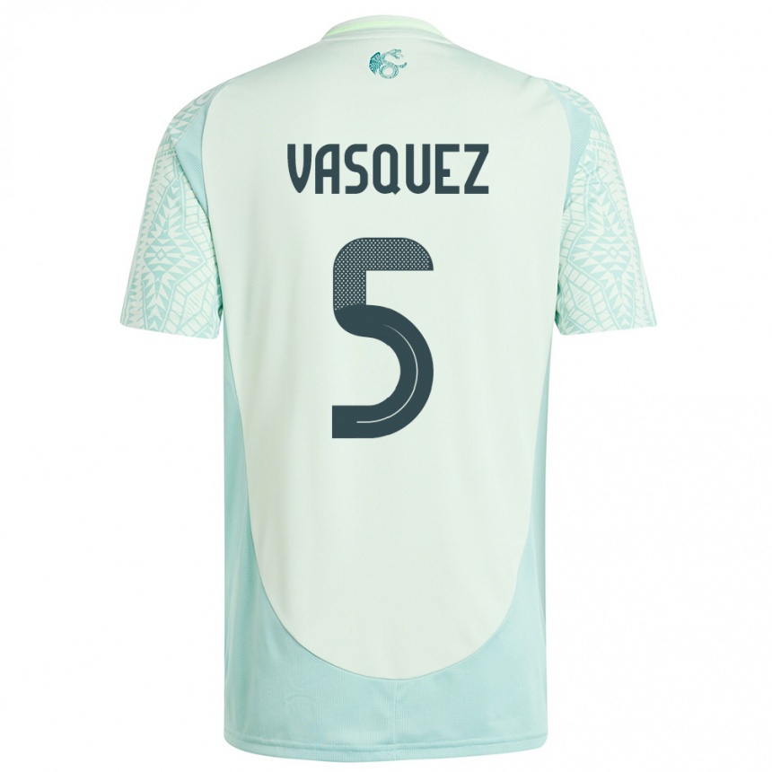 Vaikiškas Meksika Johan Vasquez #5 Lininė Žalia Išvykos Marškinėliai 24-26 T-Shirt