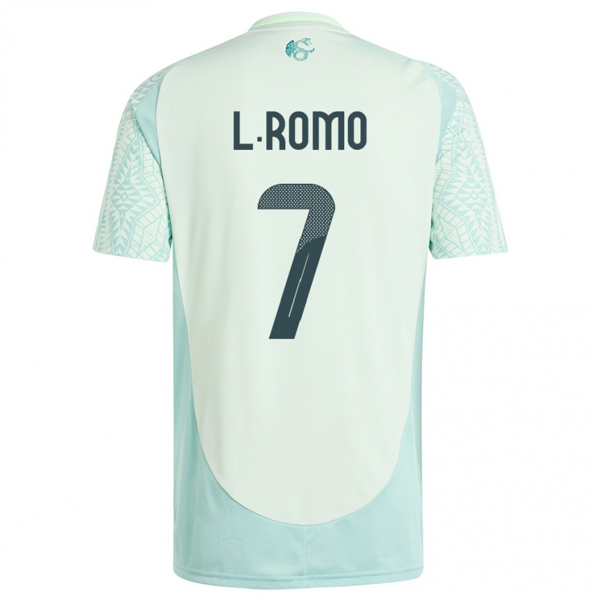 Vaikiškas Meksika Luis Romo #7 Lininė Žalia Išvykos Marškinėliai 24-26 T-Shirt