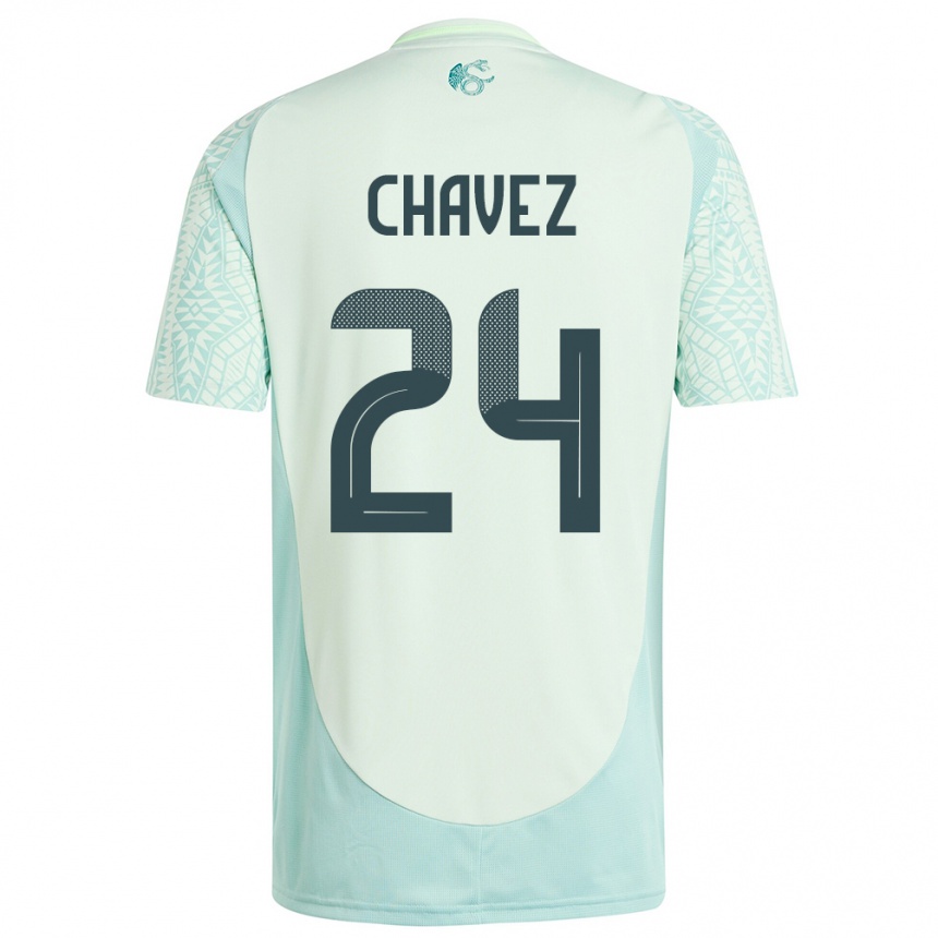 Vaikiškas Meksika Luis Chavez #24 Lininė Žalia Išvykos Marškinėliai 24-26 T-Shirt