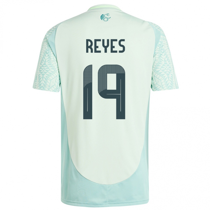 Vaikiškas Meksika Israel Reyes #19 Lininė Žalia Išvykos Marškinėliai 24-26 T-Shirt