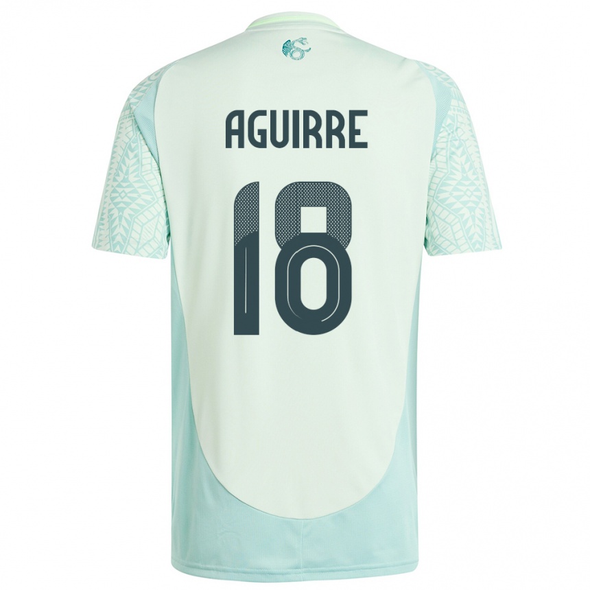 Vaikiškas Meksika Eduardo Aguirre #18 Lininė Žalia Išvykos Marškinėliai 24-26 T-Shirt