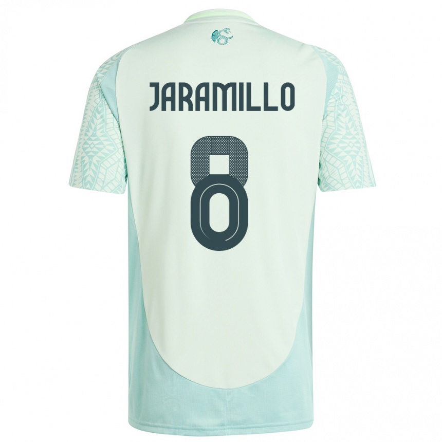 Vaikiškas Meksika Carolina Jaramillo #8 Lininė Žalia Išvykos Marškinėliai 24-26 T-Shirt