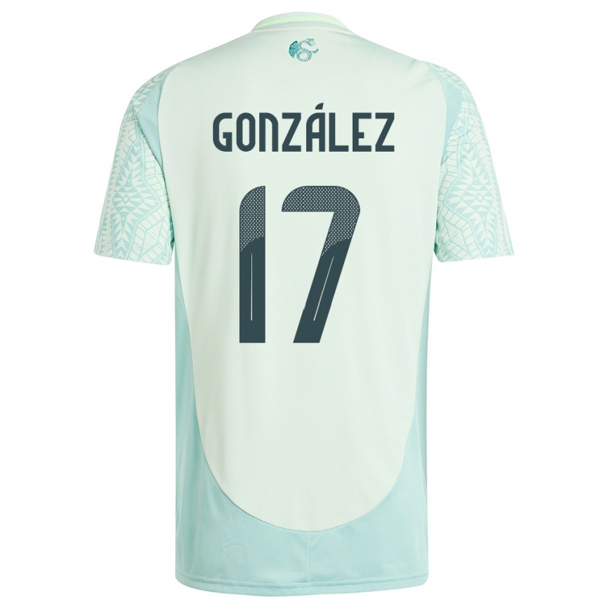 Vaikiškas Meksika Alison Gonzalez #17 Lininė Žalia Išvykos Marškinėliai 24-26 T-Shirt