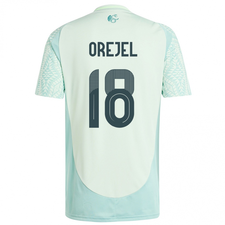 Vaikiškas Meksika Jocelyn Orejel #18 Lininė Žalia Išvykos Marškinėliai 24-26 T-Shirt