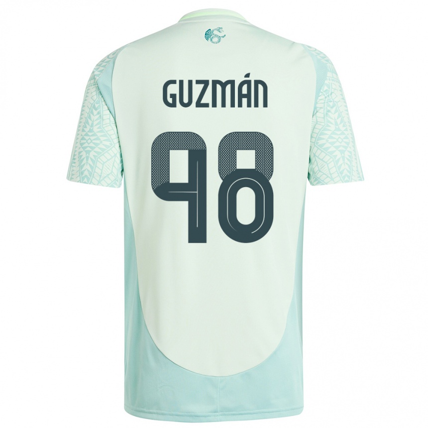 Vaikiškas Meksika Kinberly Guzman #98 Lininė Žalia Išvykos Marškinėliai 24-26 T-Shirt