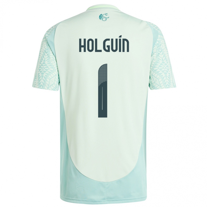 Vaikiškas Meksika Hector Holguin #1 Lininė Žalia Išvykos Marškinėliai 24-26 T-Shirt