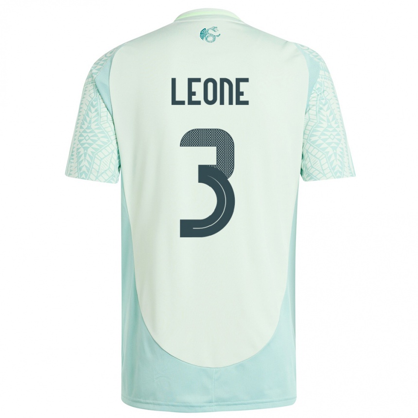 Vaikiškas Meksika Antonio Leone #3 Lininė Žalia Išvykos Marškinėliai 24-26 T-Shirt