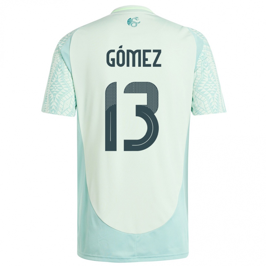 Vaikiškas Meksika Diego Gomez #13 Lininė Žalia Išvykos Marškinėliai 24-26 T-Shirt