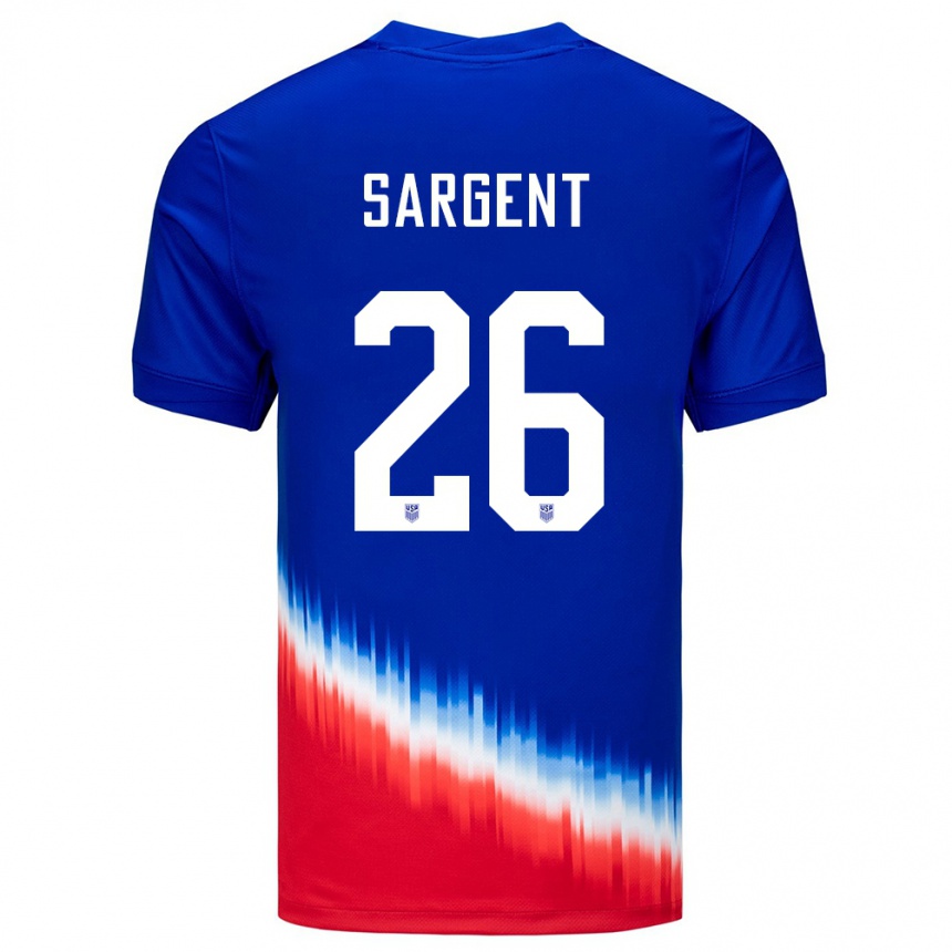 Vaikiškas Jungtinės Valstijos Josh Sargent #26 Mėlyna Išvykos Marškinėliai 24-26 T-Shirt