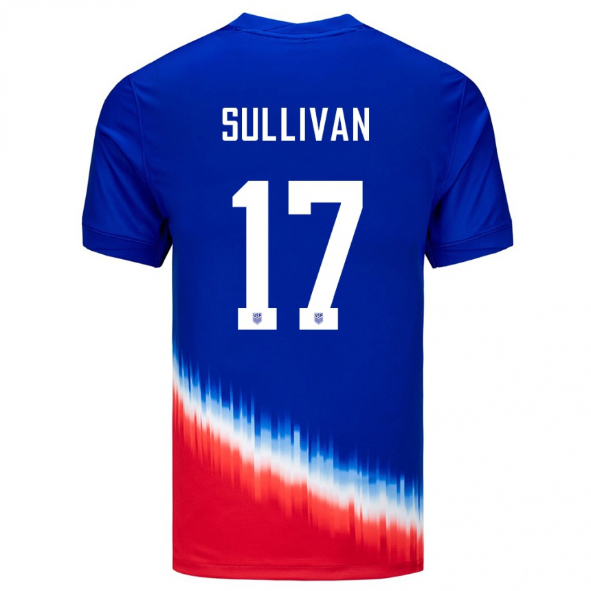 Vaikiškas Jungtinės Valstijos Andi Sullivan #17 Mėlyna Išvykos Marškinėliai 24-26 T-Shirt