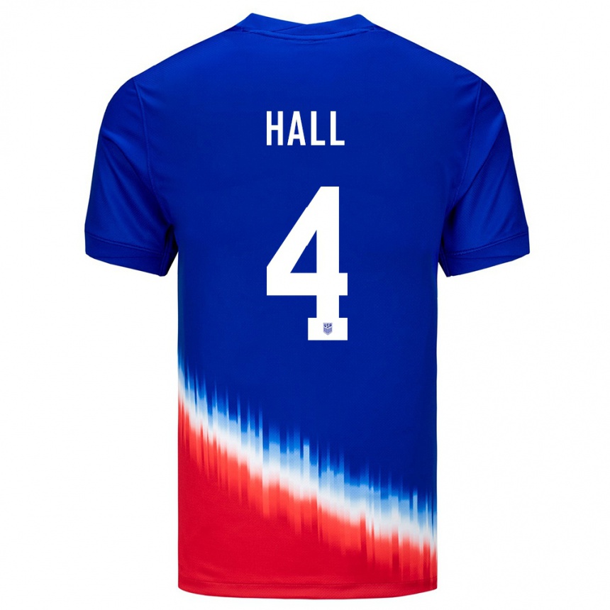 Vaikiškas Jungtinės Valstijos Tyler Hall #4 Mėlyna Išvykos Marškinėliai 24-26 T-Shirt