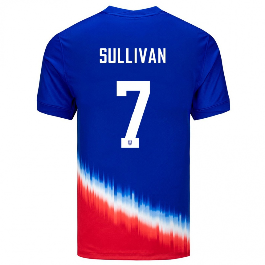 Vaikiškas Jungtinės Valstijos Quinn Sullivan #7 Mėlyna Išvykos Marškinėliai 24-26 T-Shirt