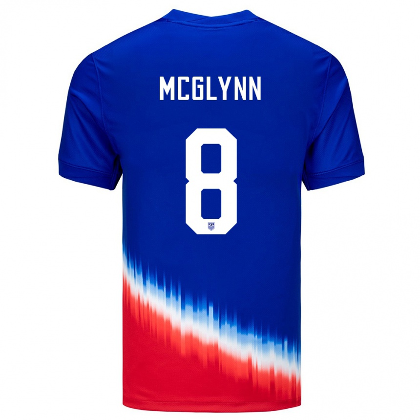 Vaikiškas Jungtinės Valstijos Jack Mcglynn #8 Mėlyna Išvykos Marškinėliai 24-26 T-Shirt