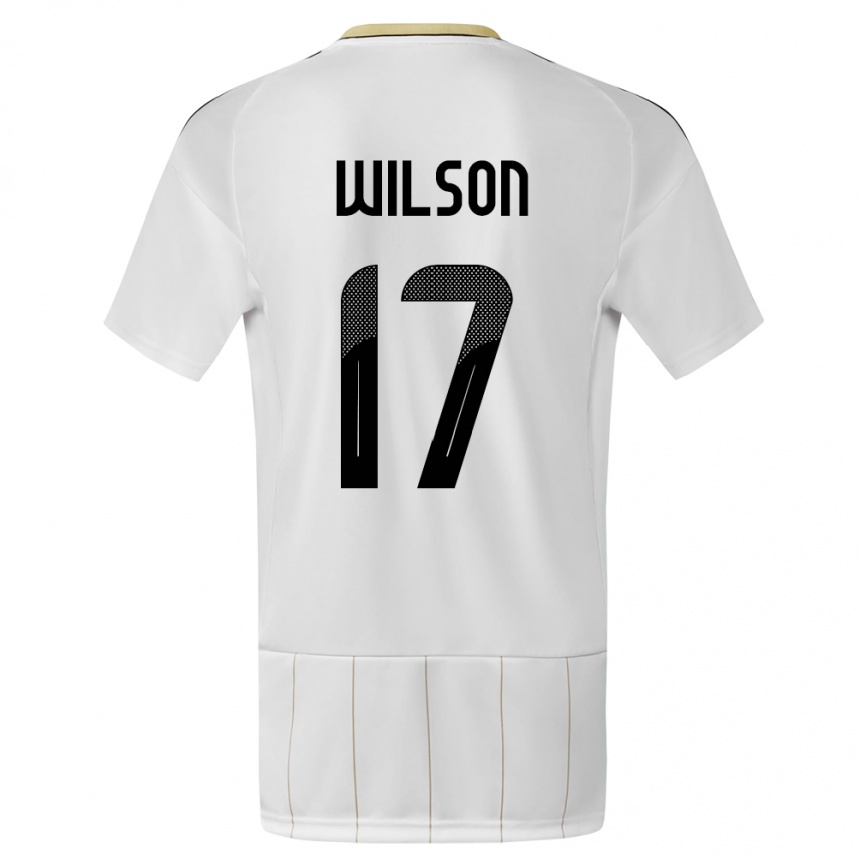 Vaikiškas Kosta Rika Roan Wilson #17 Baltas Išvykos Marškinėliai 24-26 T-Shirt