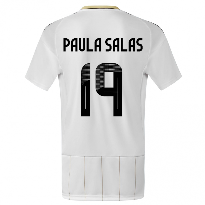 Vaikiškas Kosta Rika Maria Paula Salas #19 Baltas Išvykos Marškinėliai 24-26 T-Shirt