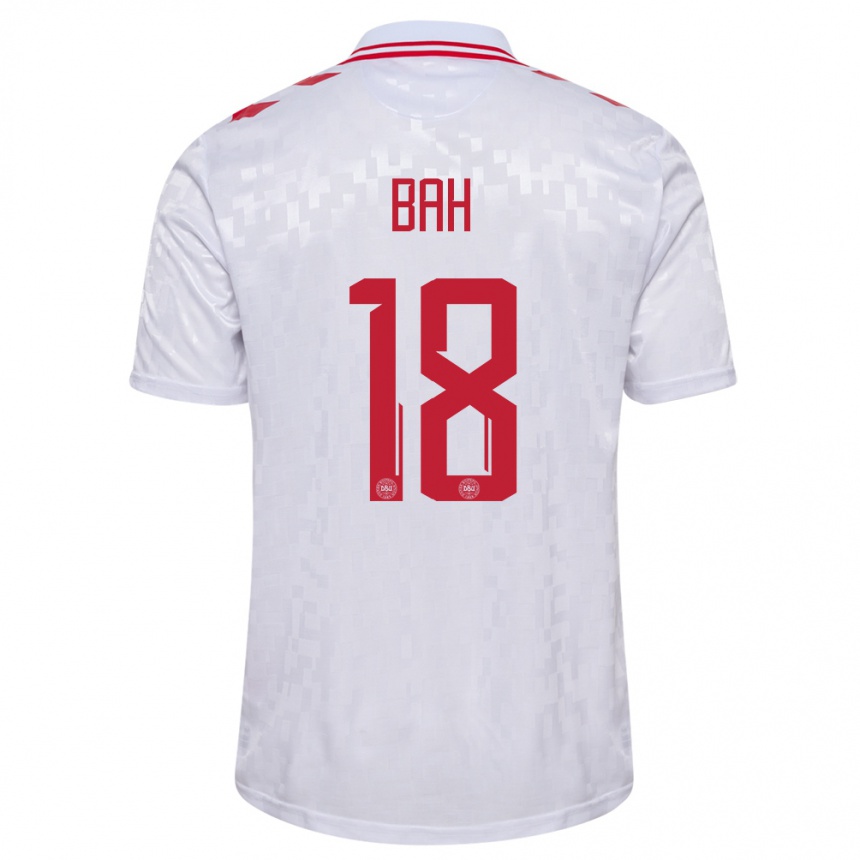 Vaikiškas Danija Alexander Bah #18 Baltas Išvykos Marškinėliai 24-26 T-Shirt