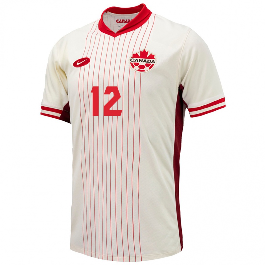 Vaikiškas Kanada Christine Sinclair #12 Baltas Išvykos Marškinėliai 24-26 T-Shirt