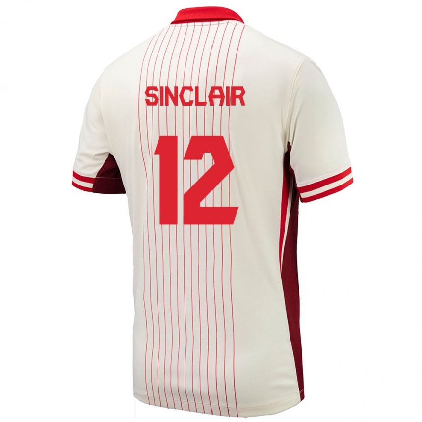 Vaikiškas Kanada Christine Sinclair #12 Baltas Išvykos Marškinėliai 24-26 T-Shirt