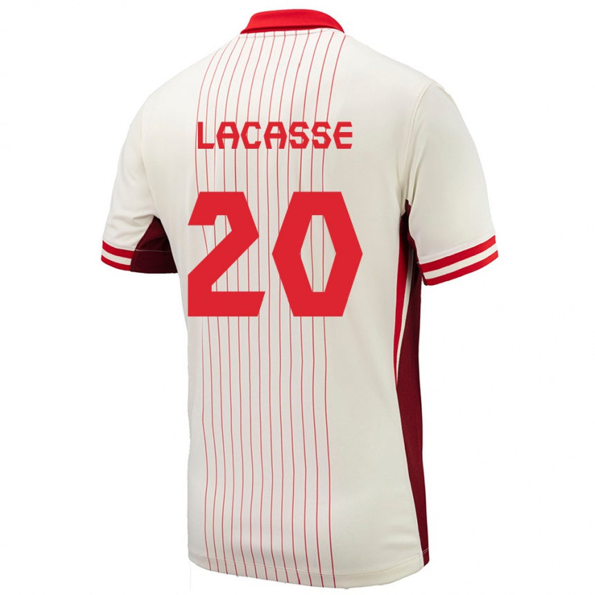 Vaikiškas Kanada Cloe Lacasse #20 Baltas Išvykos Marškinėliai 24-26 T-Shirt