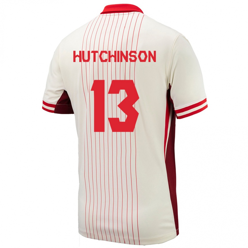 Vaikiškas Kanada Atiba Hutchinson #13 Baltas Išvykos Marškinėliai 24-26 T-Shirt