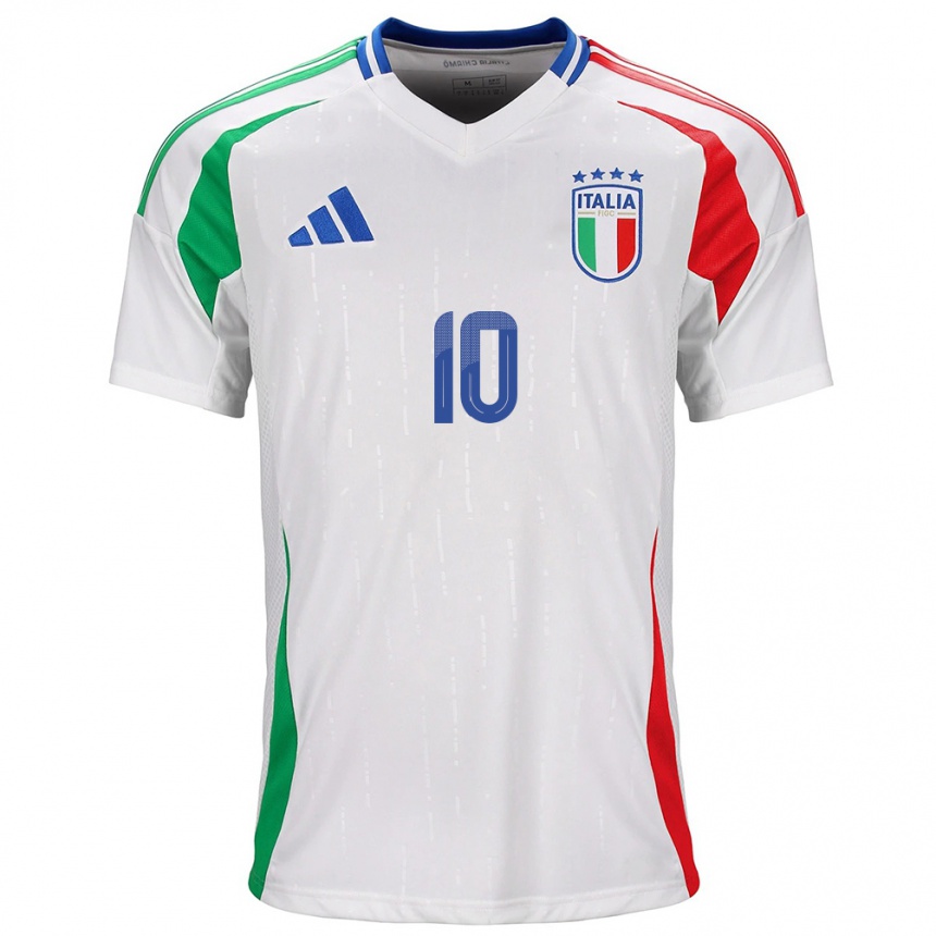 Vaikiškas Italija Cristiana Girelli #10 Baltas Išvykos Marškinėliai 24-26 T-Shirt