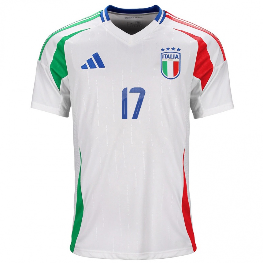 Vaikiškas Italija Aaron Ciammaglichella #17 Baltas Išvykos Marškinėliai 24-26 T-Shirt