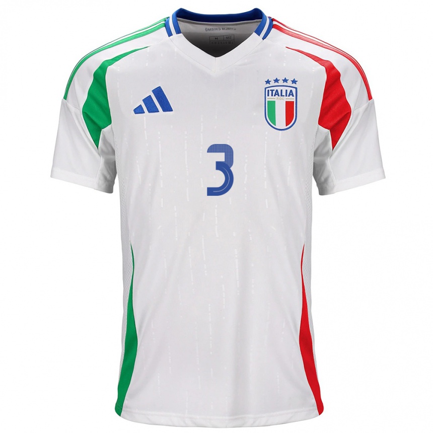 Vaikiškas Italija Sara Gama #3 Baltas Išvykos Marškinėliai 24-26 T-Shirt