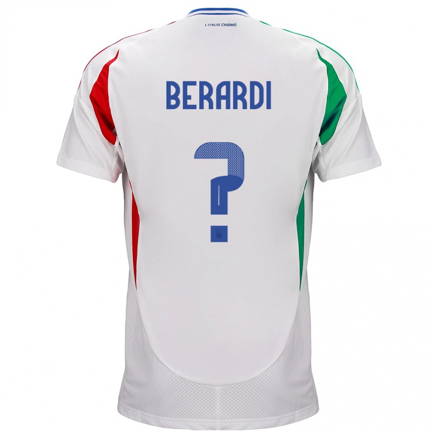 Vaikiškas Italija Domenico Berardi #0 Baltas Išvykos Marškinėliai 24-26 T-Shirt