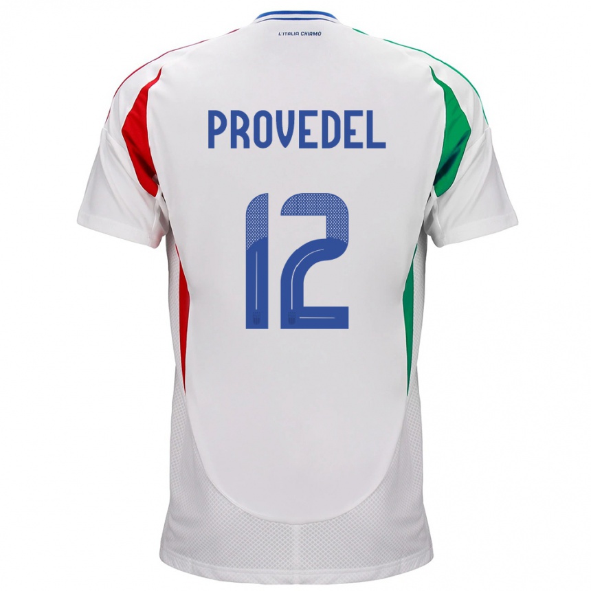Vaikiškas Italija Ivan Provedel #12 Baltas Išvykos Marškinėliai 24-26 T-Shirt