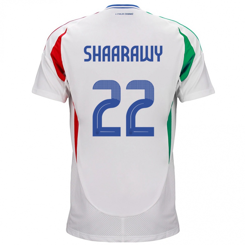 Vaikiškas Italija Stephan El Shaarawy #22 Baltas Išvykos Marškinėliai 24-26 T-Shirt