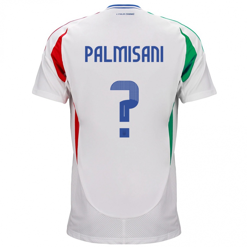 Vaikiškas Italija Lorenzo Palmisani #0 Baltas Išvykos Marškinėliai 24-26 T-Shirt