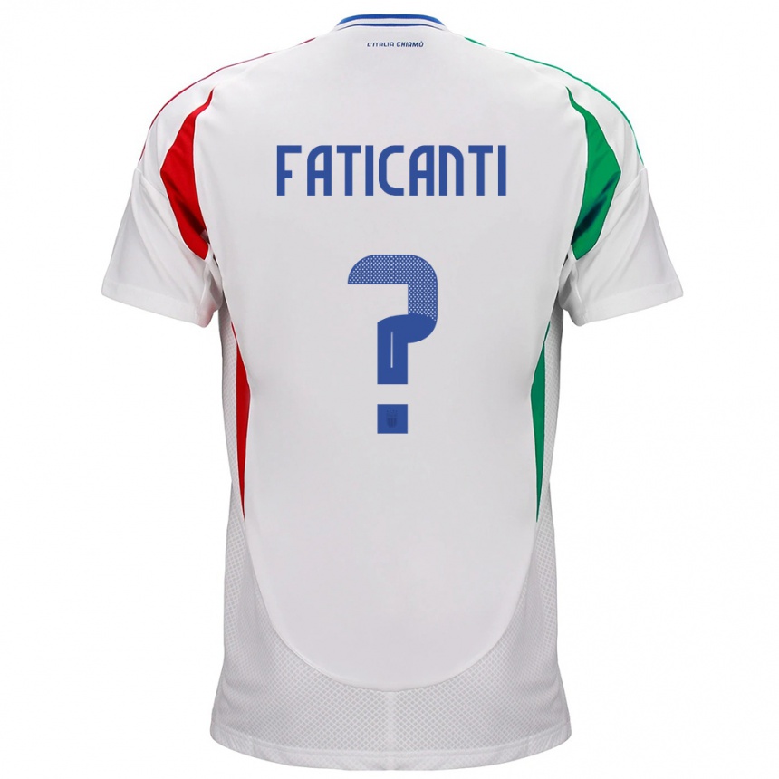 Vaikiškas Italija Giacomo Faticanti #0 Baltas Išvykos Marškinėliai 24-26 T-Shirt