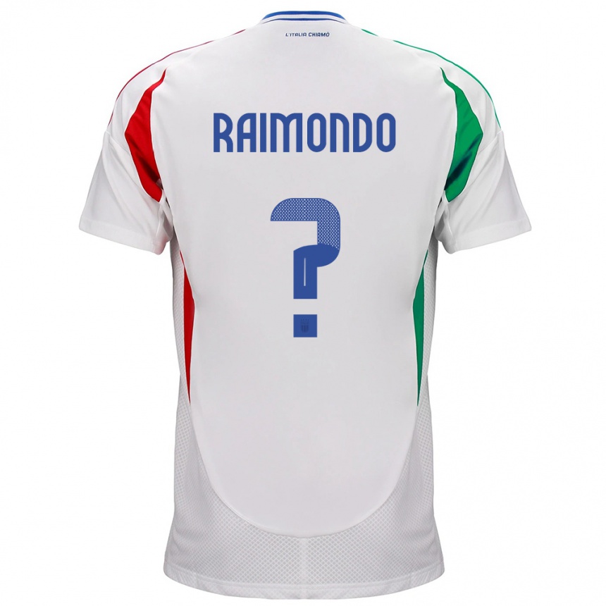 Vaikiškas Italija Antonio Raimondo #0 Baltas Išvykos Marškinėliai 24-26 T-Shirt