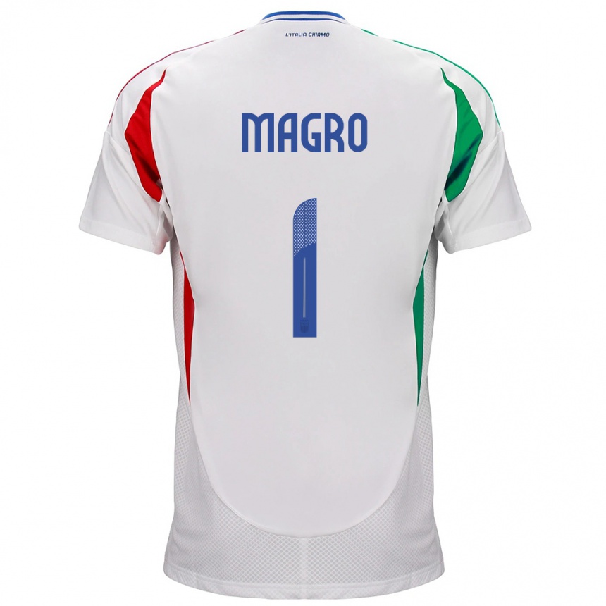 Vaikiškas Italija Federico Magro #1 Baltas Išvykos Marškinėliai 24-26 T-Shirt