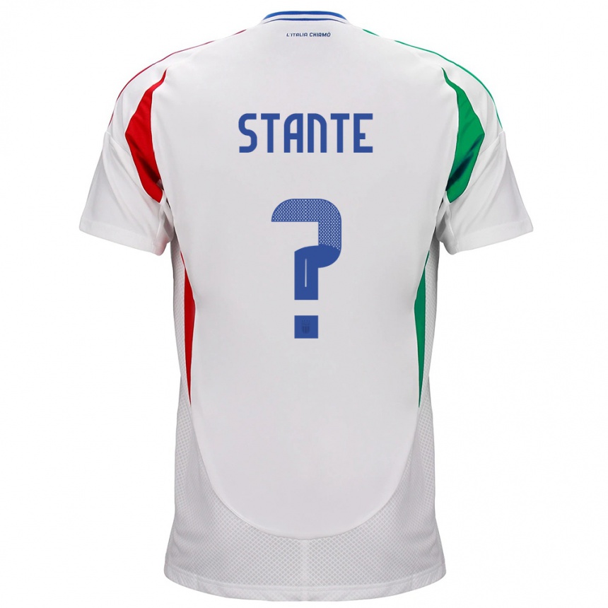 Vaikiškas Italija Francesco Stante #0 Baltas Išvykos Marškinėliai 24-26 T-Shirt