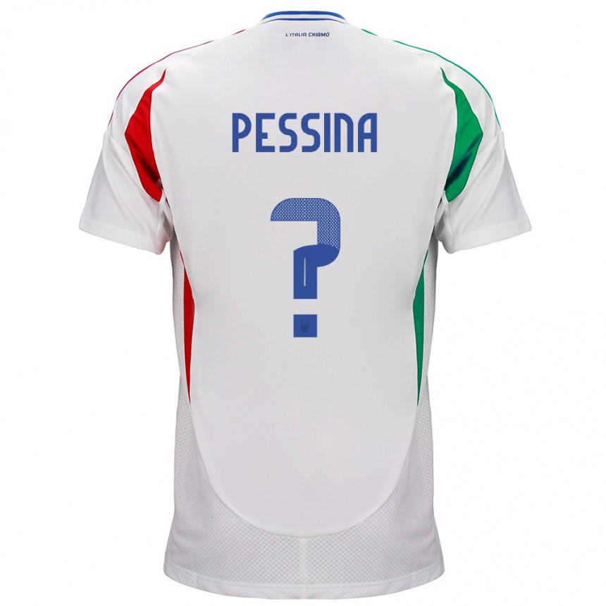 Vaikiškas Italija Massimo Pessina #0 Baltas Išvykos Marškinėliai 24-26 T-Shirt