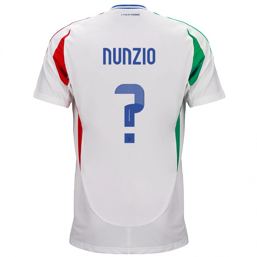 Vaikiškas Italija Alessandro Di Nunzio #0 Baltas Išvykos Marškinėliai 24-26 T-Shirt