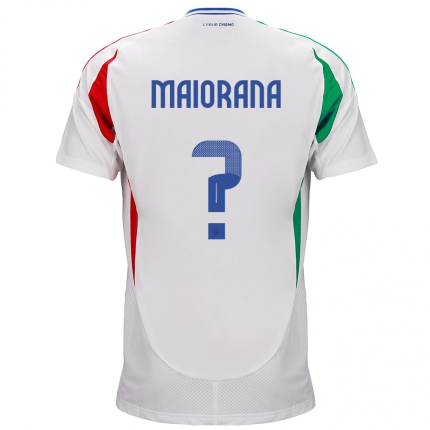 Vaikiškas Italija Stefano Maiorana #0 Baltas Išvykos Marškinėliai 24-26 T-Shirt