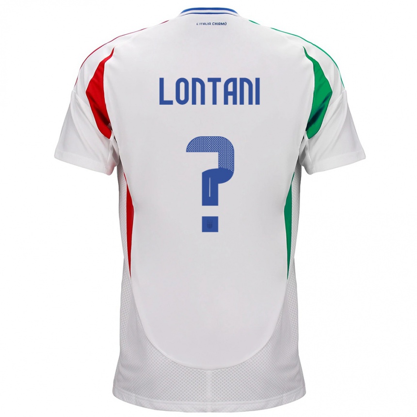 Vaikiškas Italija Simone Lontani #0 Baltas Išvykos Marškinėliai 24-26 T-Shirt