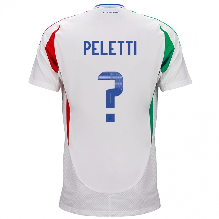 Vaikiškas Italija Lamberto Peletti #0 Baltas Išvykos Marškinėliai 24-26 T-Shirt