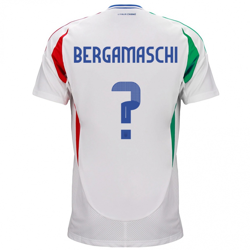 Vaikiškas Italija Valentina Bergamaschi #0 Baltas Išvykos Marškinėliai 24-26 T-Shirt