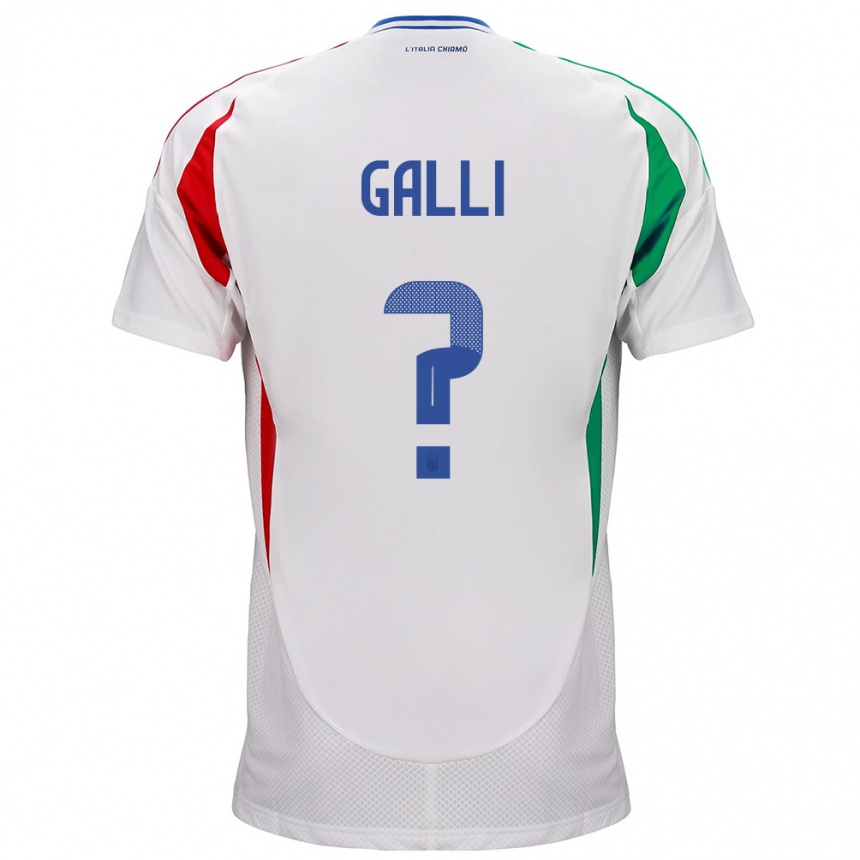 Vaikiškas Italija Aurora Galli #0 Baltas Išvykos Marškinėliai 24-26 T-Shirt
