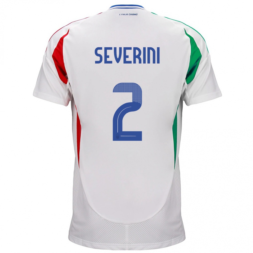 Vaikiškas Italija Emma Severini #2 Baltas Išvykos Marškinėliai 24-26 T-Shirt