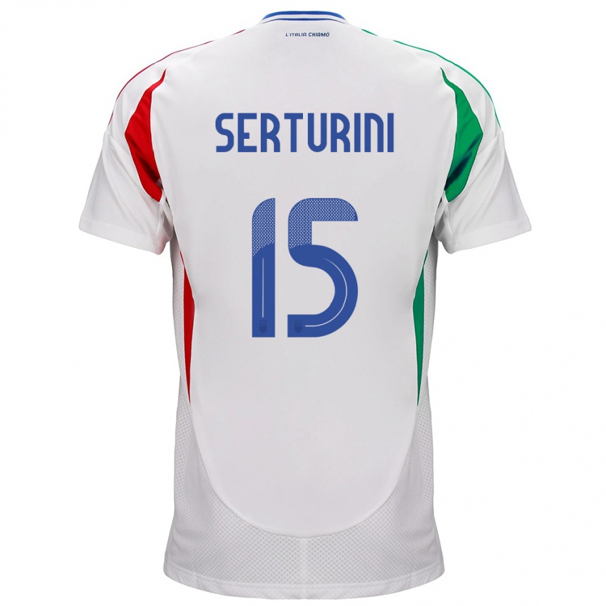 Vaikiškas Italija Annamaria Serturini #15 Baltas Išvykos Marškinėliai 24-26 T-Shirt