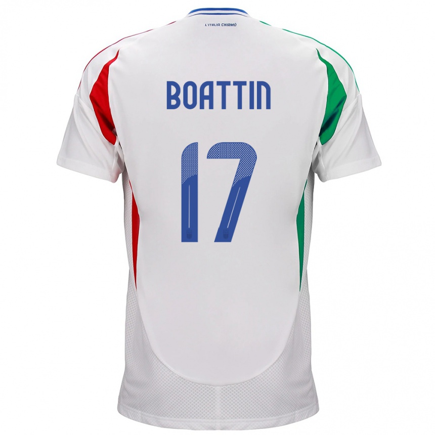 Vaikiškas Italija Lisa Boattin #17 Baltas Išvykos Marškinėliai 24-26 T-Shirt