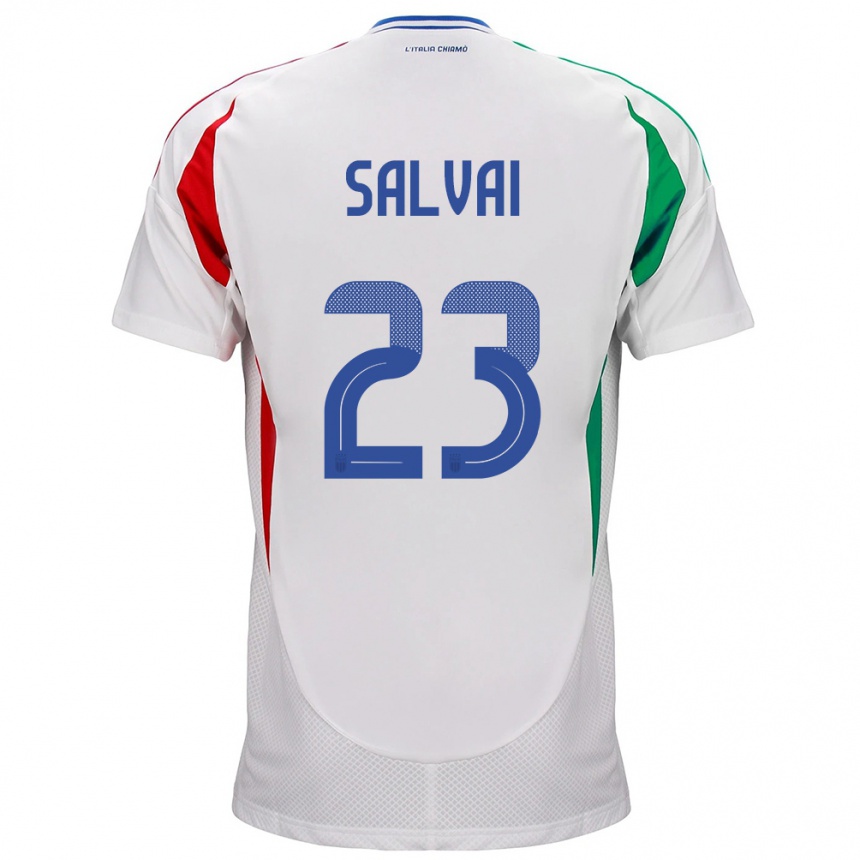 Vaikiškas Italija Cecilia Salvai #23 Baltas Išvykos Marškinėliai 24-26 T-Shirt